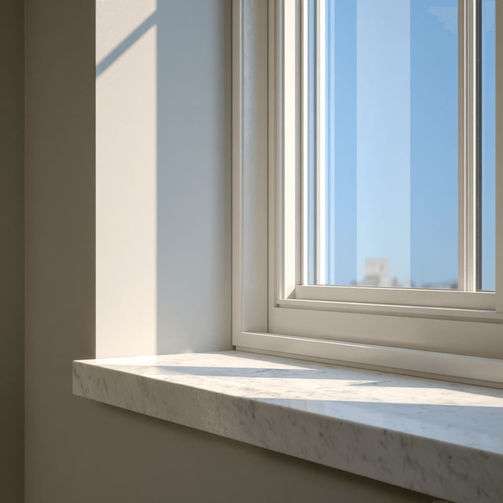 Marble window sills