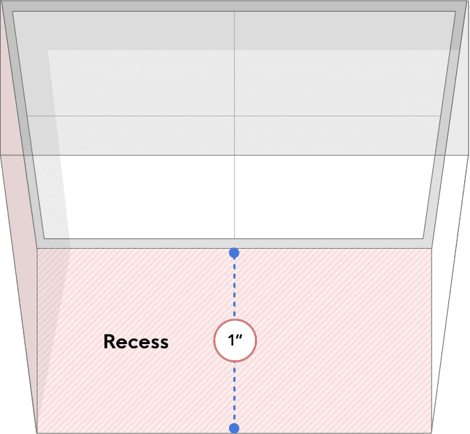 Window recess space measurement