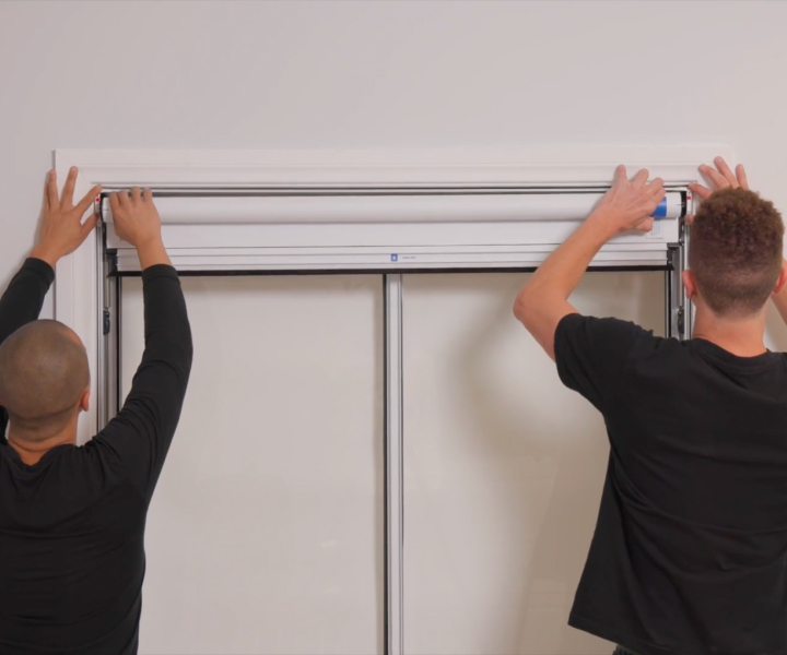 Install the shade fabric