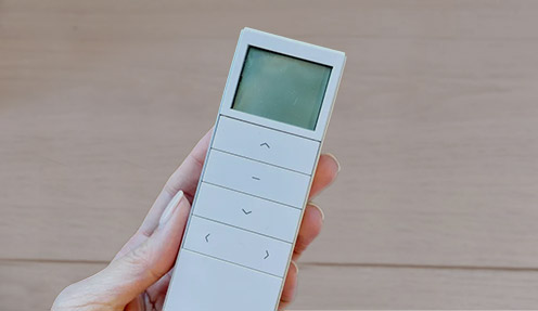 The touch of a button